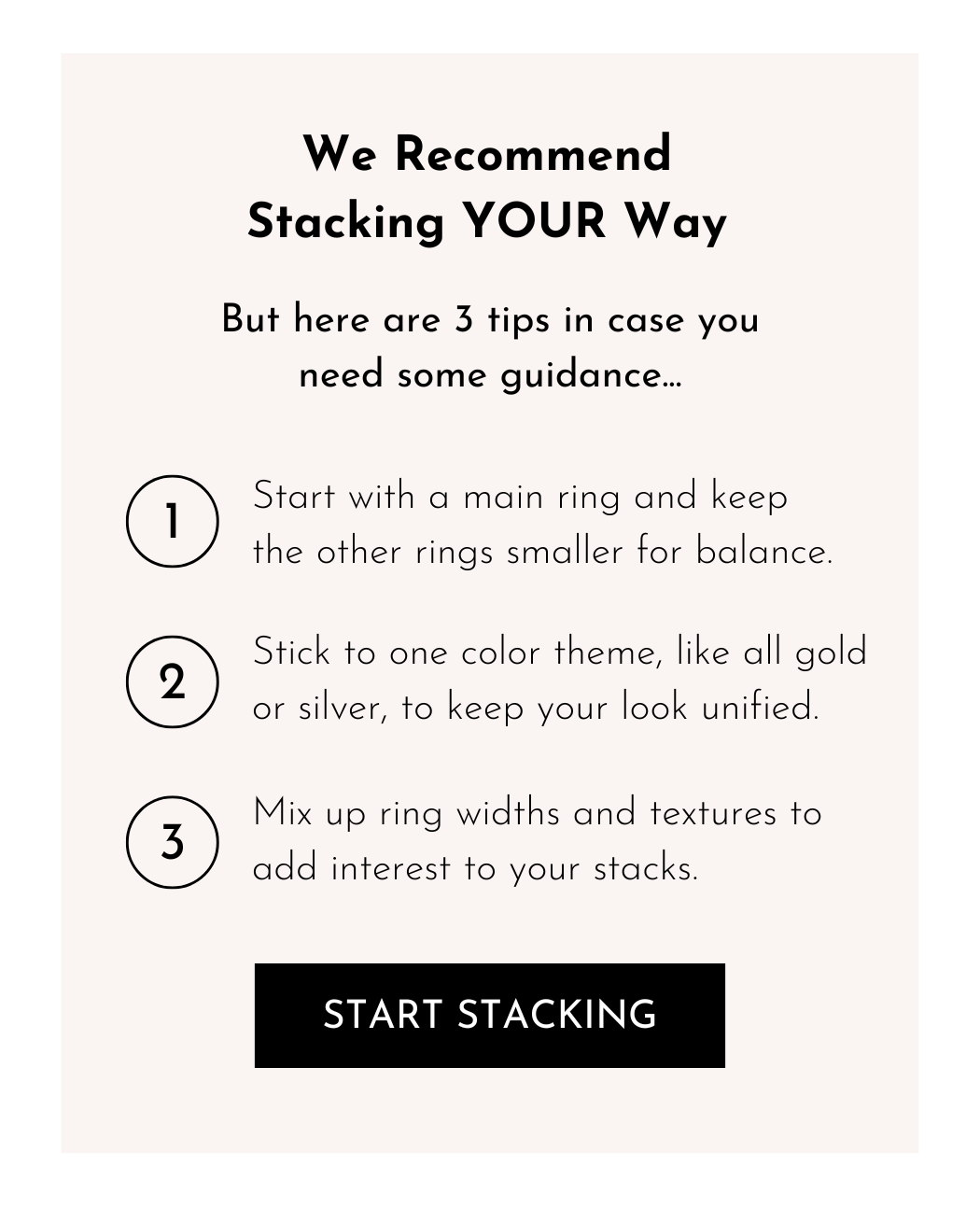 Sterling Forever Ring Stacks