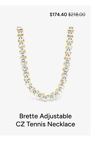 Brette Adjustable CZ Tennis Necklace [*$174.40* $218.00]