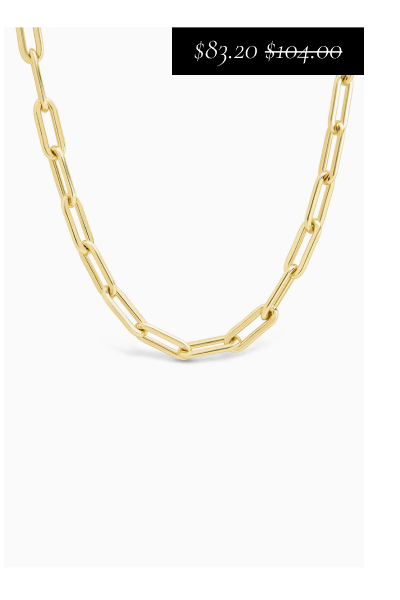 Sterling Silver Paperclip Chain Necklace