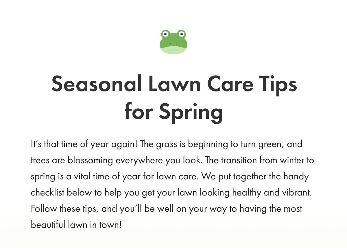 🌿 Seasonal Lawn Care Tips for Spring First Saturday Lime