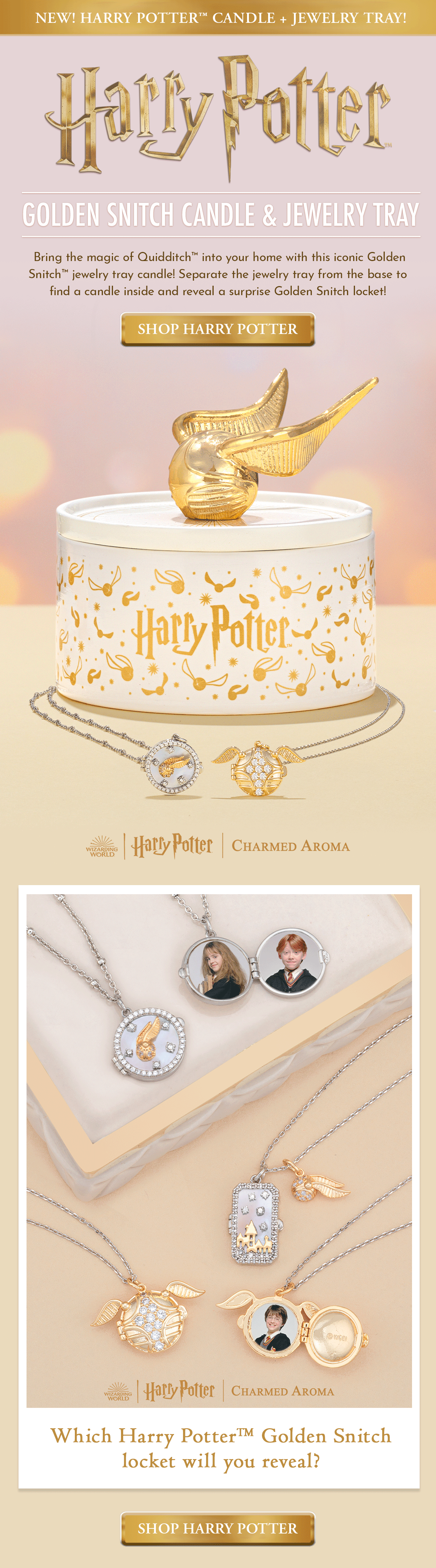 Open to see our NEW Harry Potter Candle 😍 Charmed Aroma