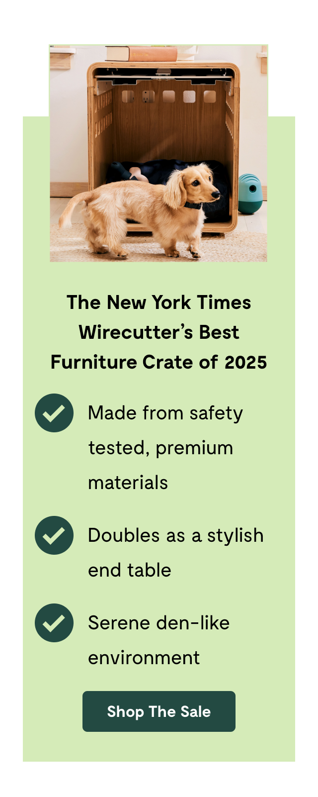 The New York Times Wirecutter’s Best Furniture Crate of 2025