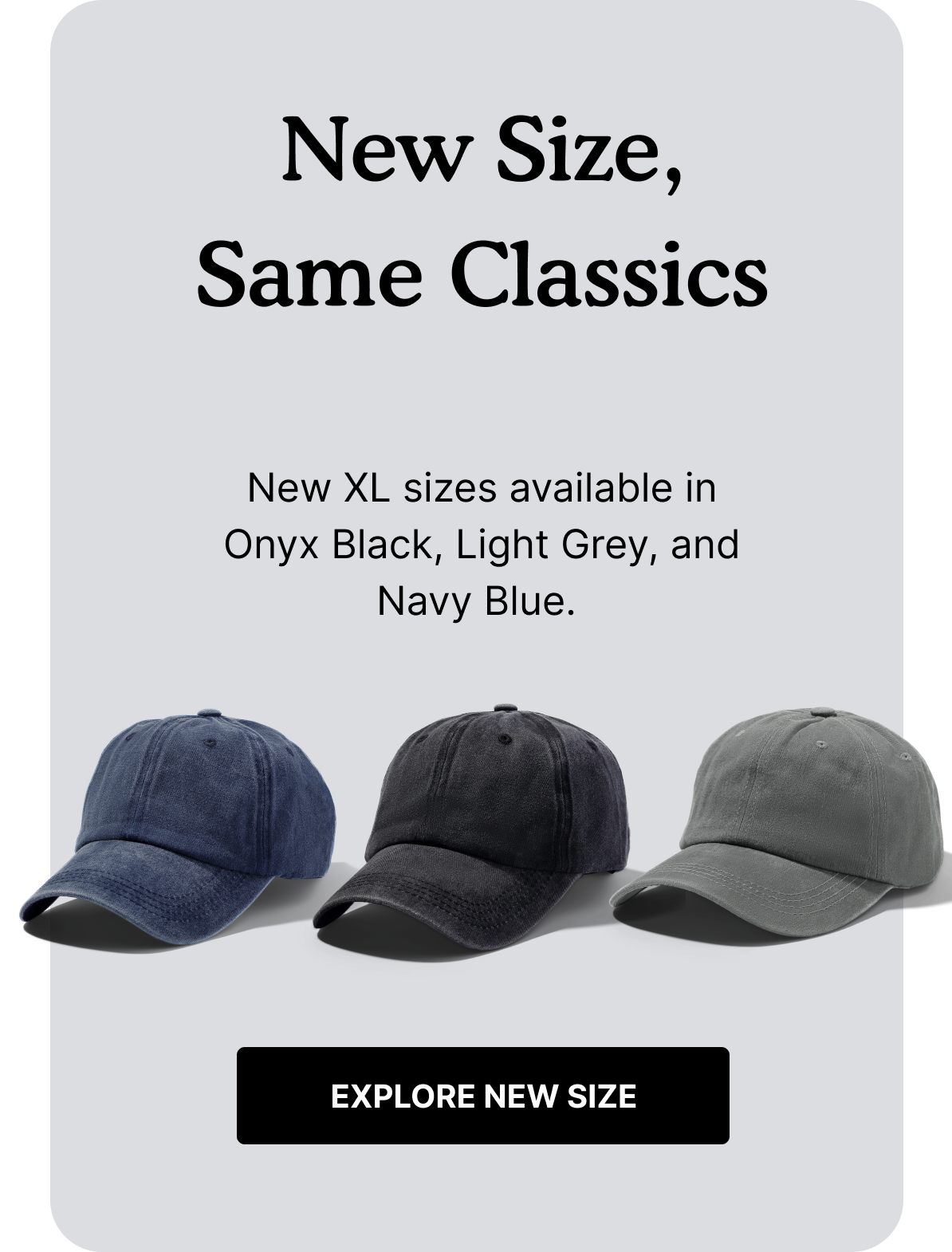 Now available big hats for big heads Lift Down Hats