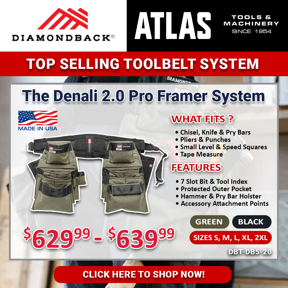 Treat Yourself To A NEW Toolbelt System & Heated Gear! Atlas Machinery