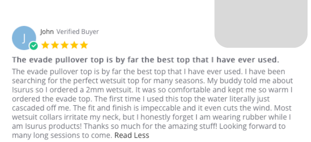 review of the 1mm wetsuit top