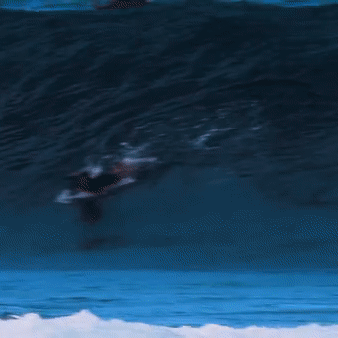 Barrelled in the wetsuit top