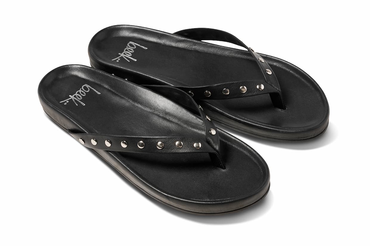 Sunbeam Leather Flip Flop Sandal - Peony | beek