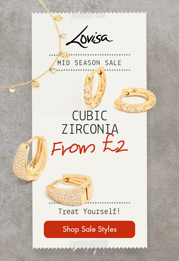 MID SEASON SALE CUBIC ZIRCONIA