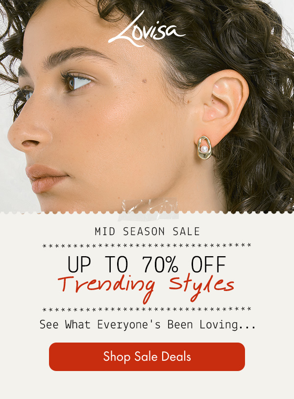 UP TO 70% OFF TRENDING STYLES