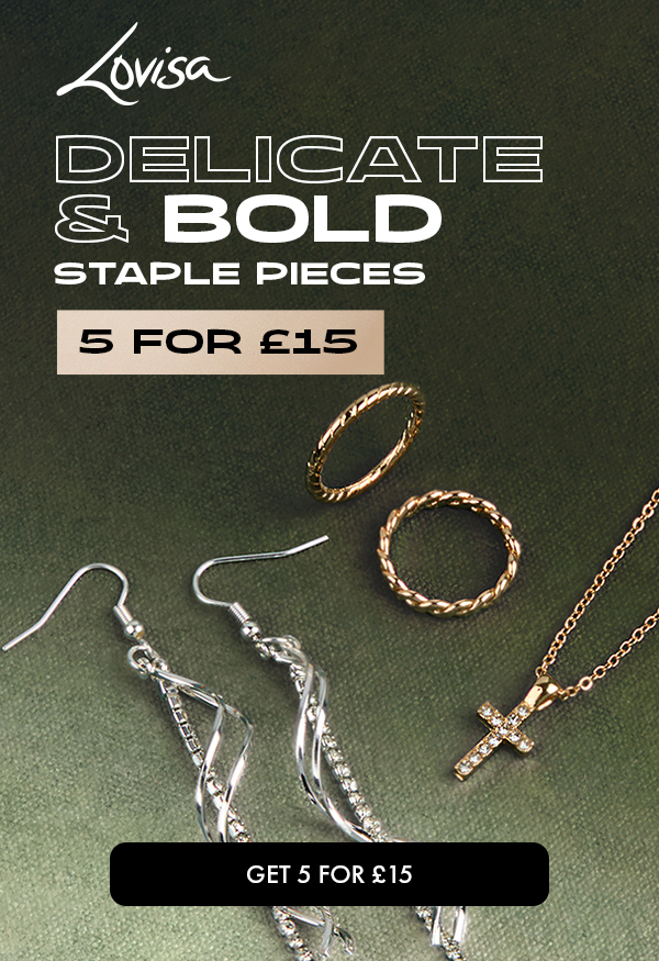 DELICATE & BOLD STAPLE PIECES