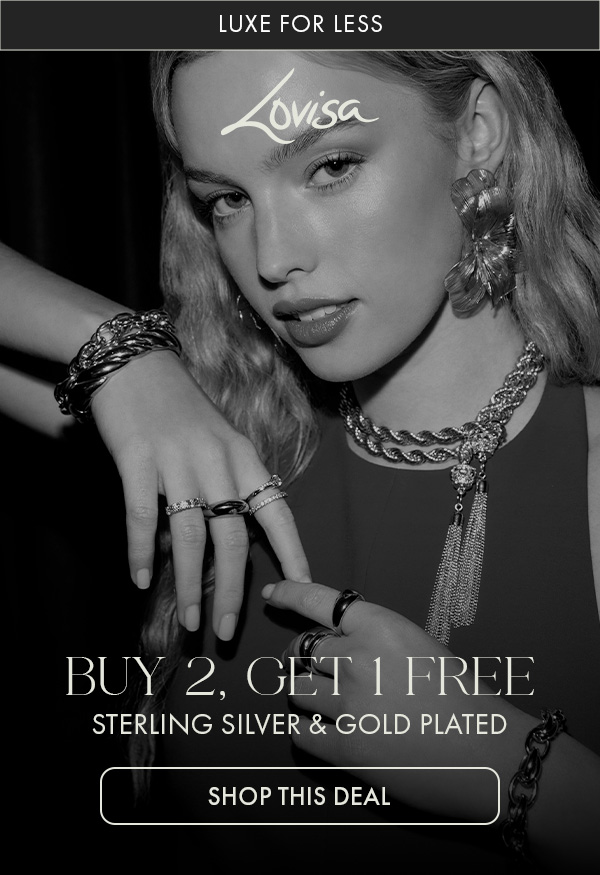 BUY 2, GET 1 FREE STERLING SILVER & GOLD PLATED