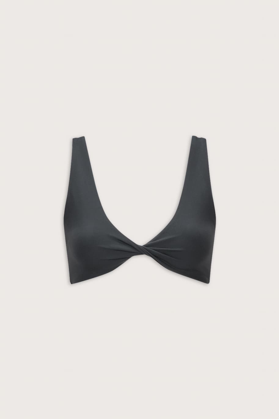 DayFlex Twist Front Sports Bra - Slate Green