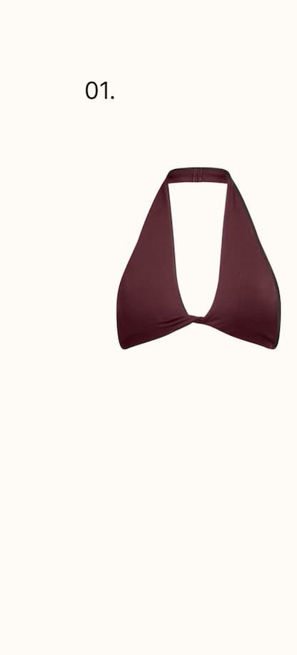 SCULPT TWIST BACK BRA IN DEEP CHERRY