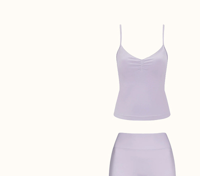Sculpt Seamless Ruched Vest - Lilac
