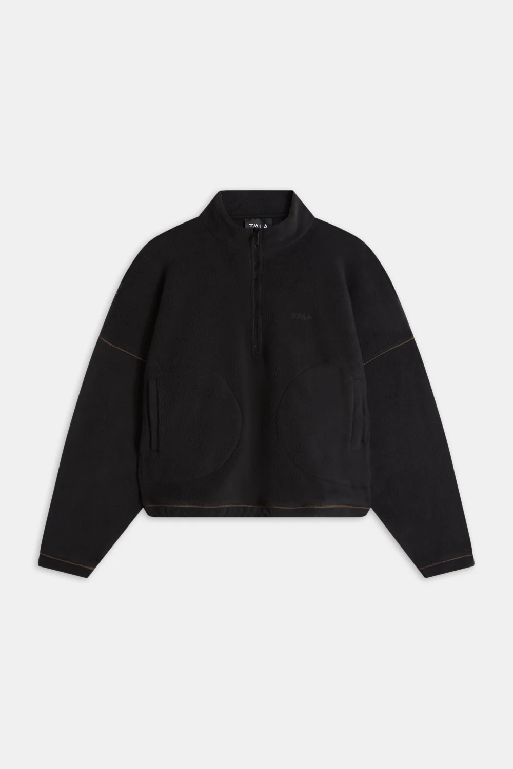 1/4 Zip Fleece Jacket - Black
