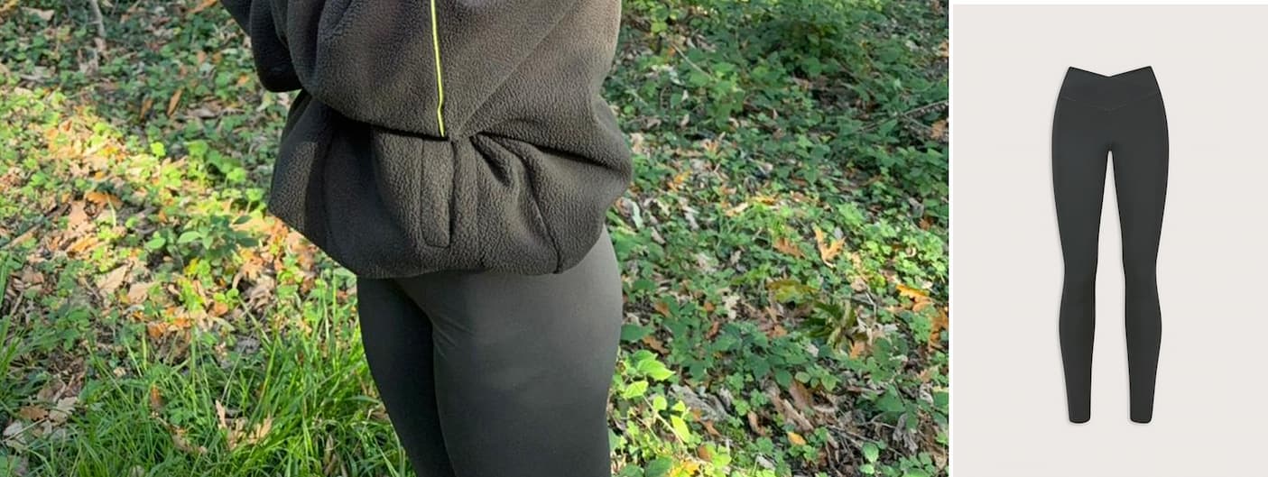 DayFlex Wrap High Waisted Legging - Slate Green