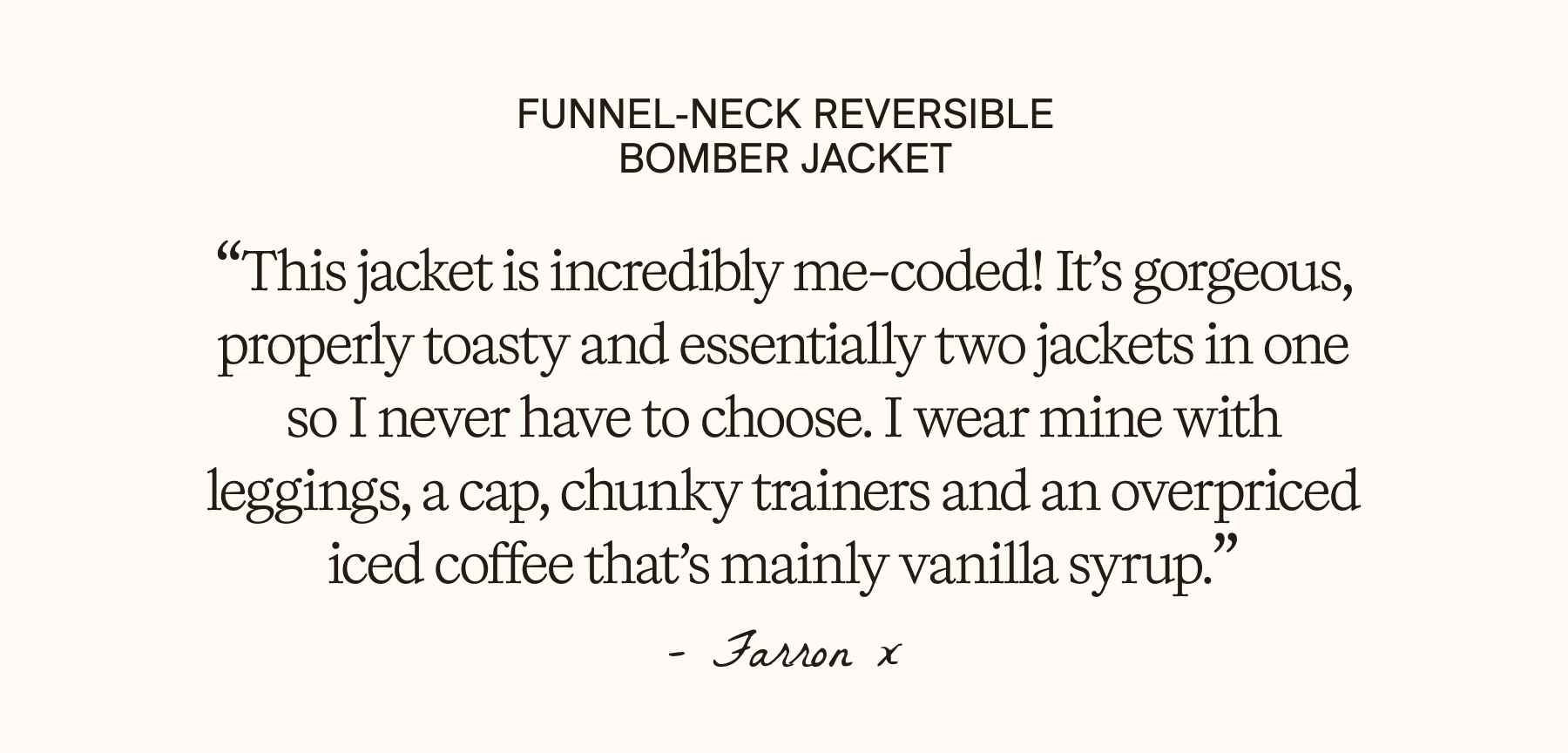 Review of Funnel Neck Reversible Bomber - Black & Dark Olive