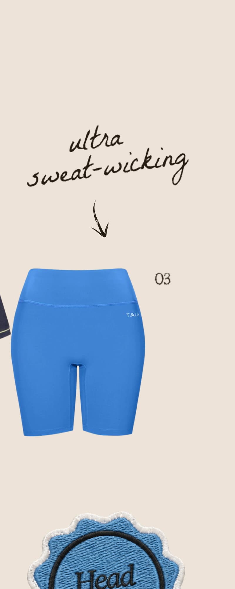 SkinLuxe Cycling Short - Cobalt Blue