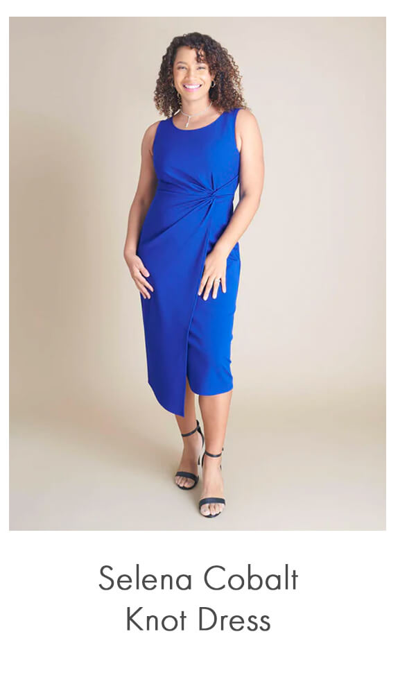 Selena Cobalt Knot Dress