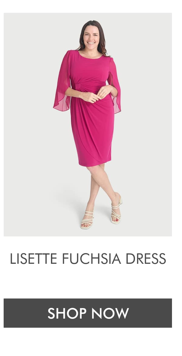 Lisette Fuchsia Dress. SHOP NOW