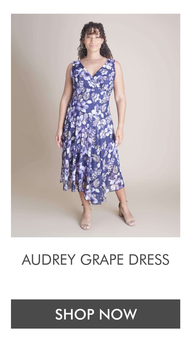 Audrey Grape Dress. SHOP NOW