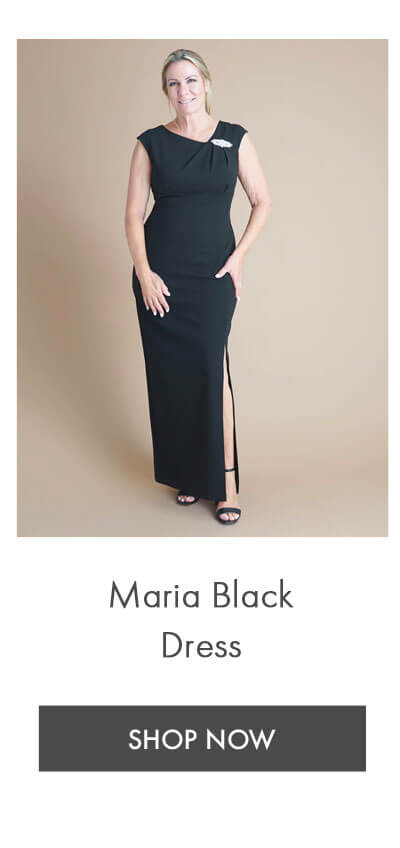 MARIA BLACK FLOOR LENGTH DRESS SHOP NOW