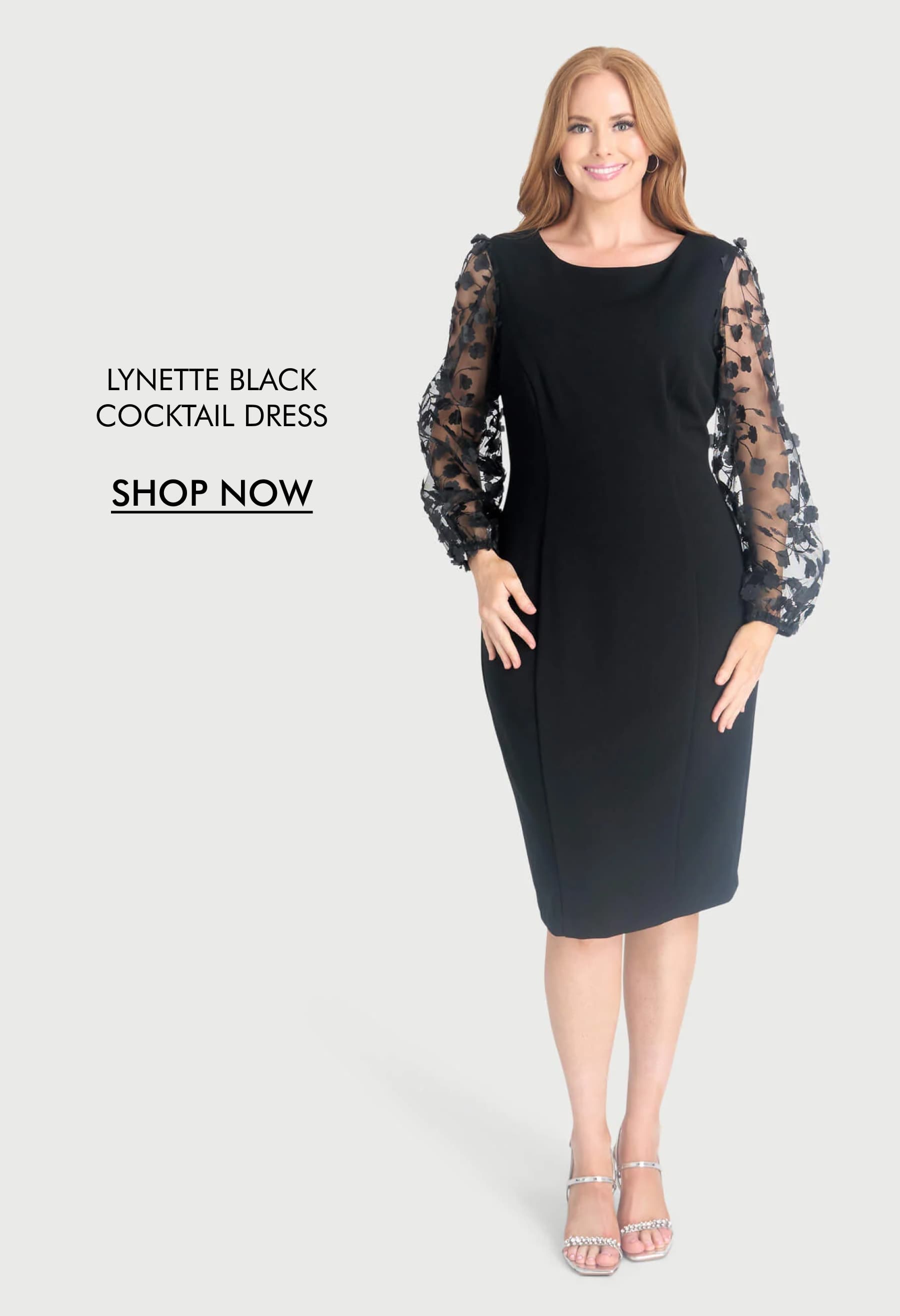 Lynette Black Cocktail Dress SHOP NOW
