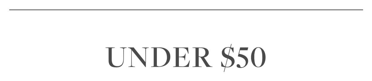 UNDER $50