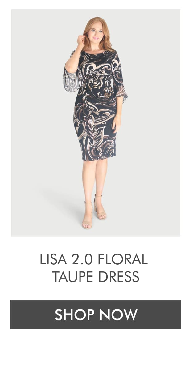 Lisa 2.0 Floral Taupe Dress SHOP NOW