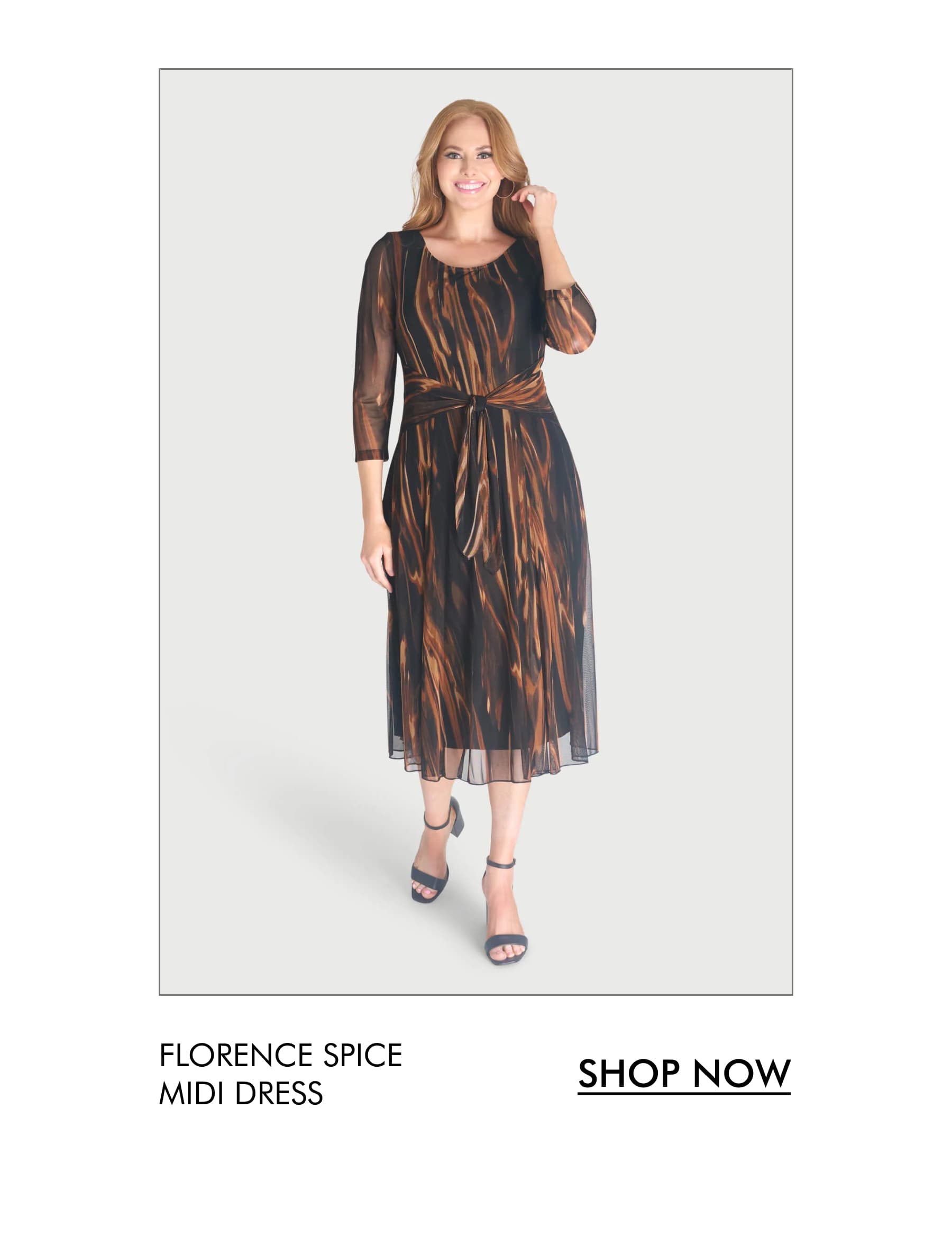 Florence Spice Midi Dress SHOP NOW