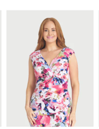 PENELOPE SALMON FLORAL SLEEVELESS DRESS