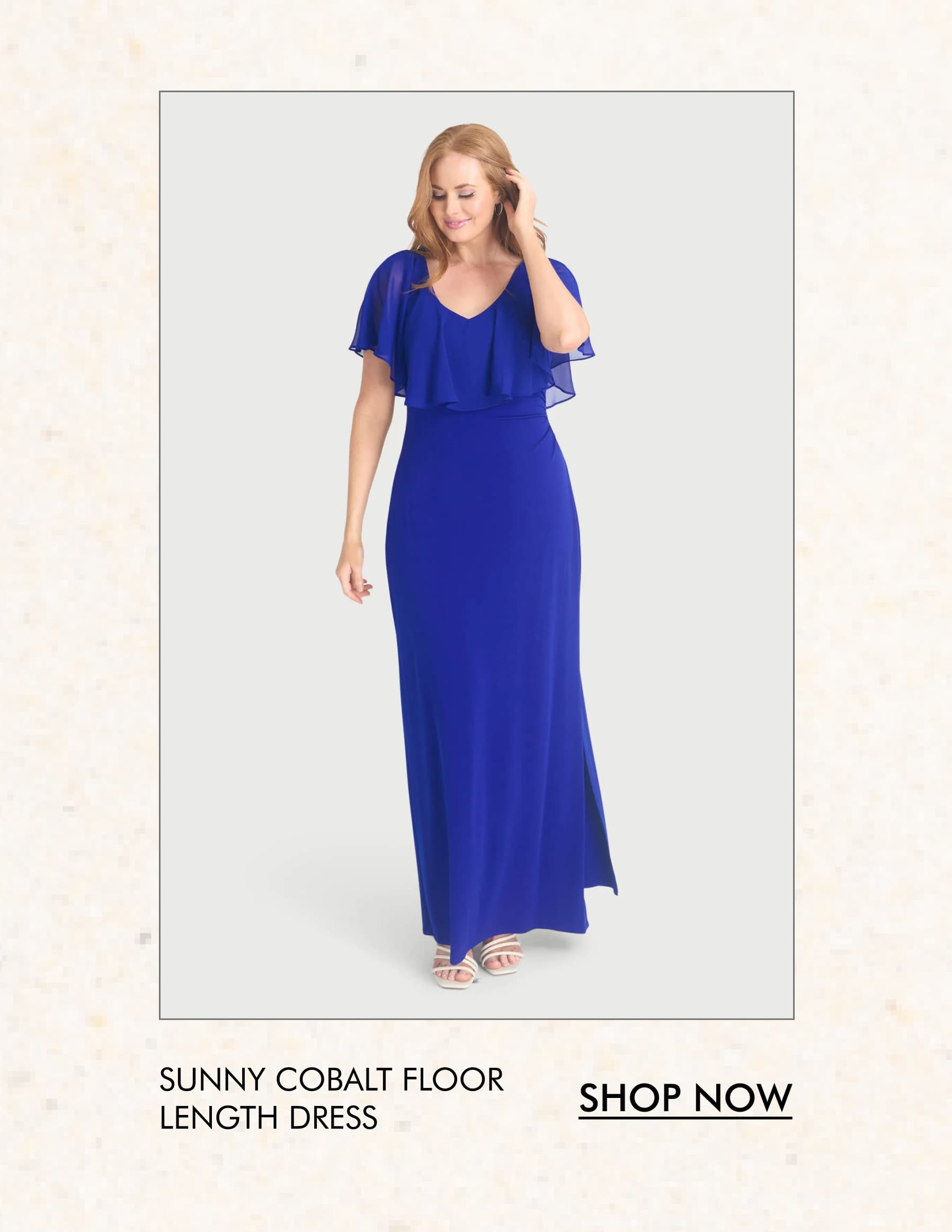 Sunny Cobalt Floor Length Dress SHOP NOW