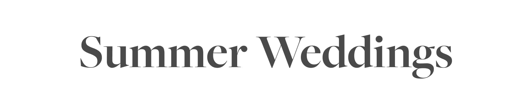 Summer Weddings