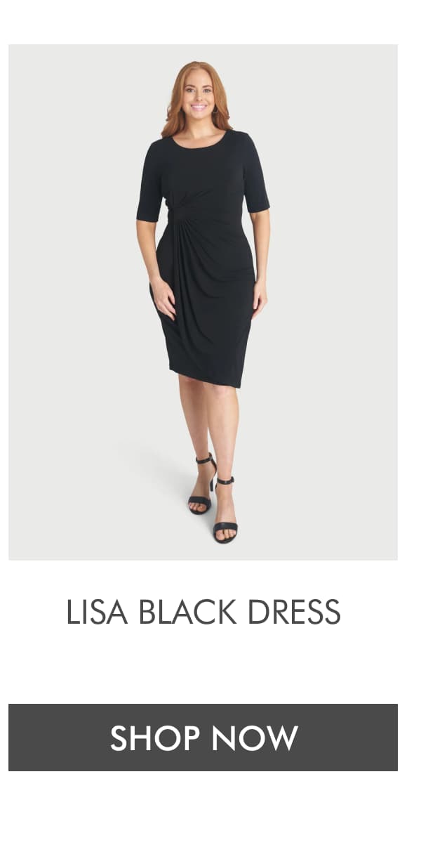 Lisa Black Dress. SHOP NOW