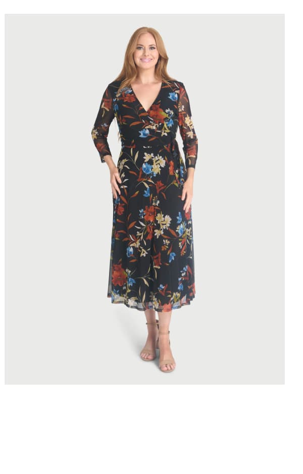 Berlin Spice Floral Midi Dress