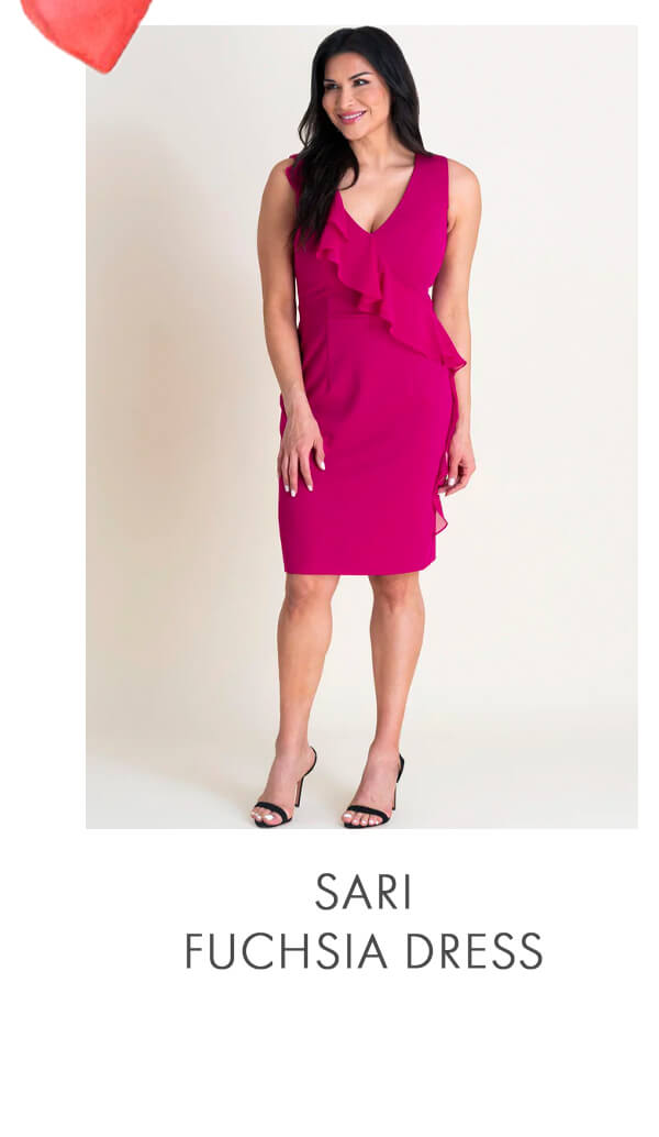 SARI FUCHSIA DRESS