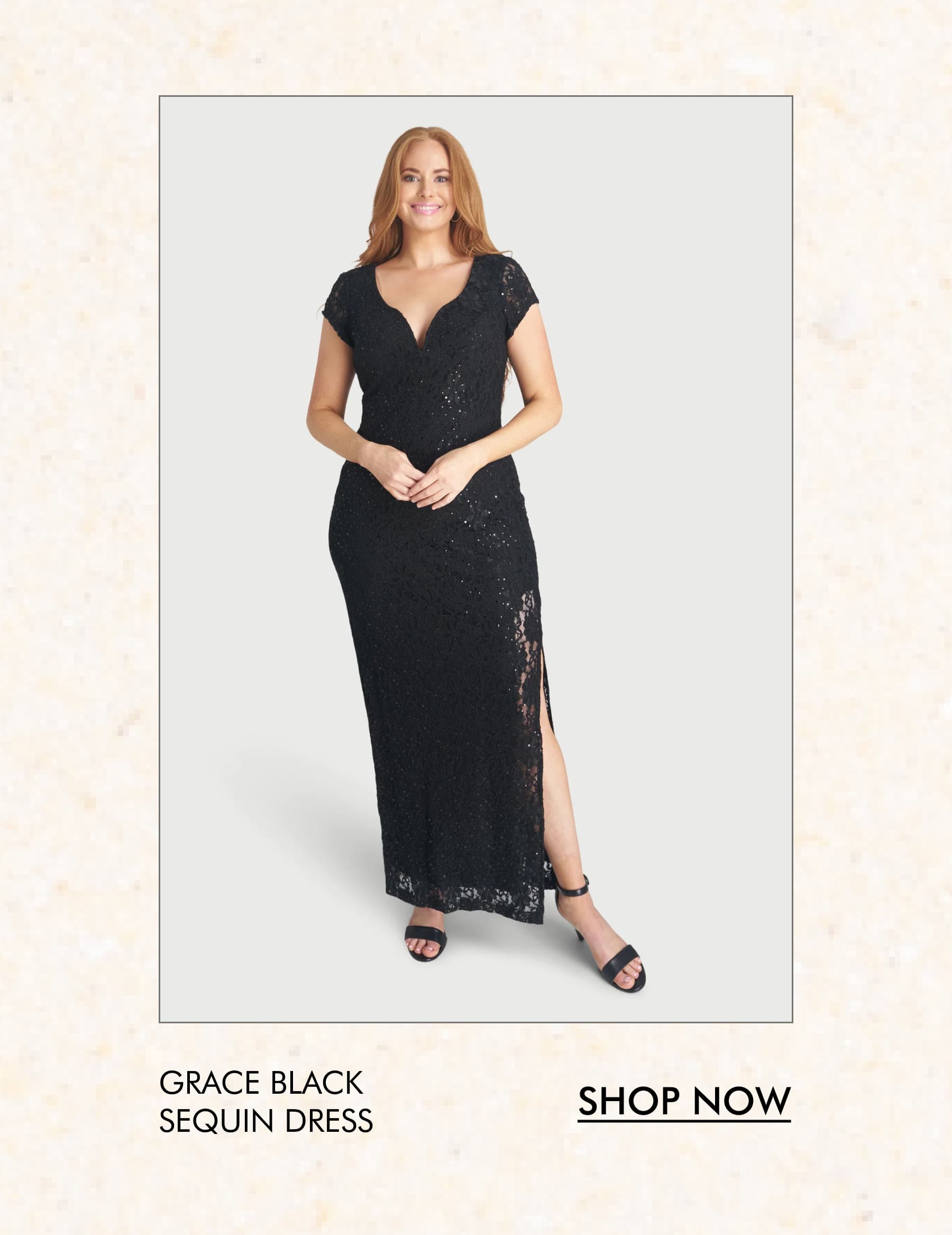Grace Black Sequin Dress SHOP NOW