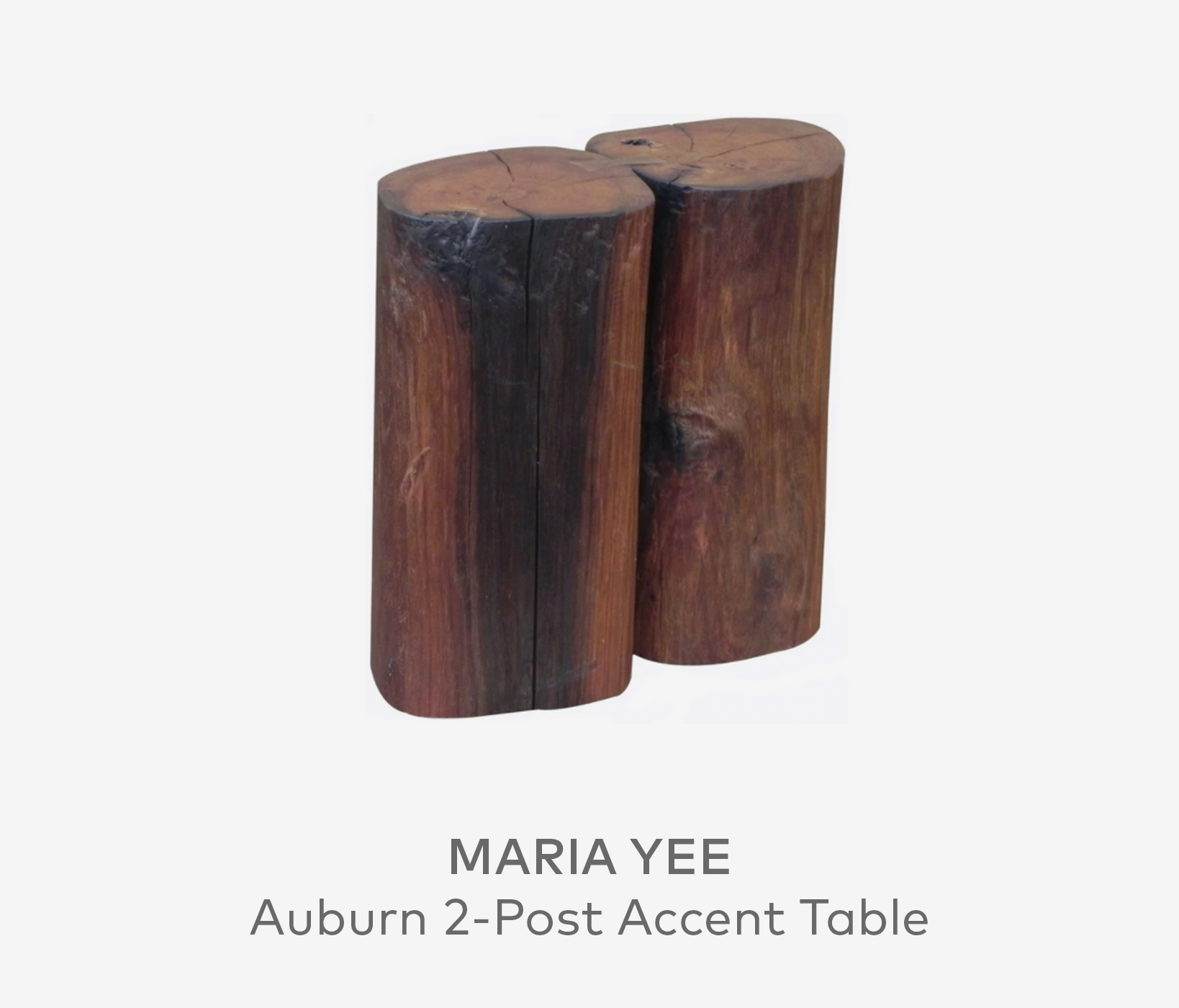 MARIA YEE Auburn 2-Post Accent Table
