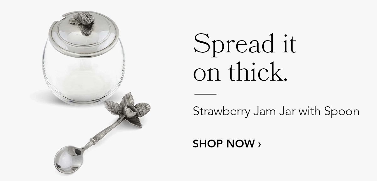 Strawberry Jam Jar with Spoon
