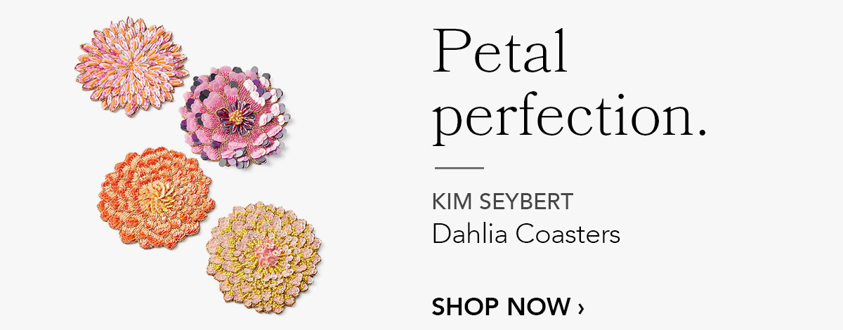 KIM SEYBERT Dahlia Coasters