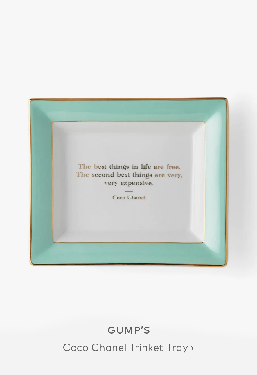 GUMP'S Coco Chanel Trinket Tray