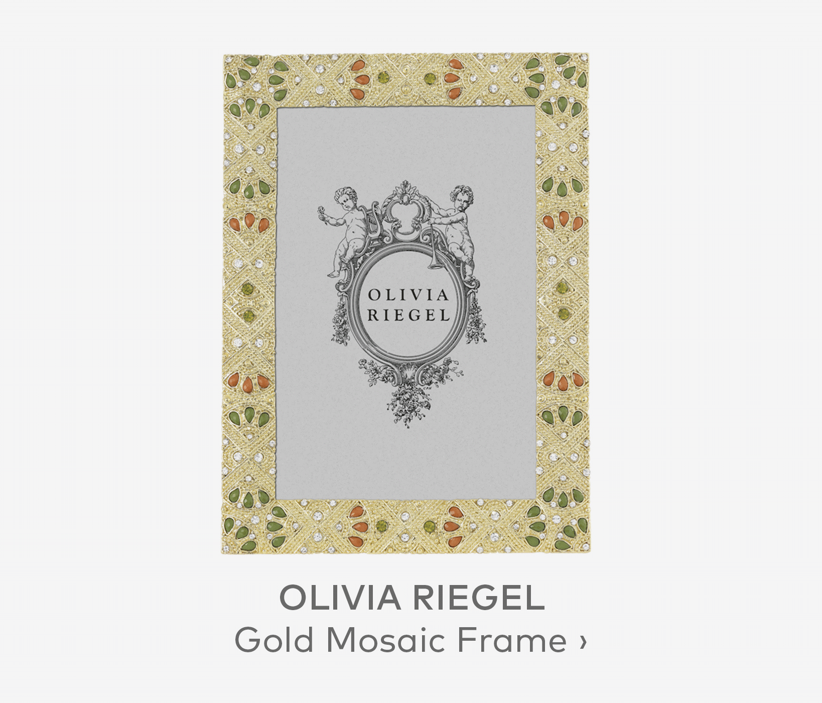 OLIVIA RIEGEL Gold Mosaic Frame, 5x7