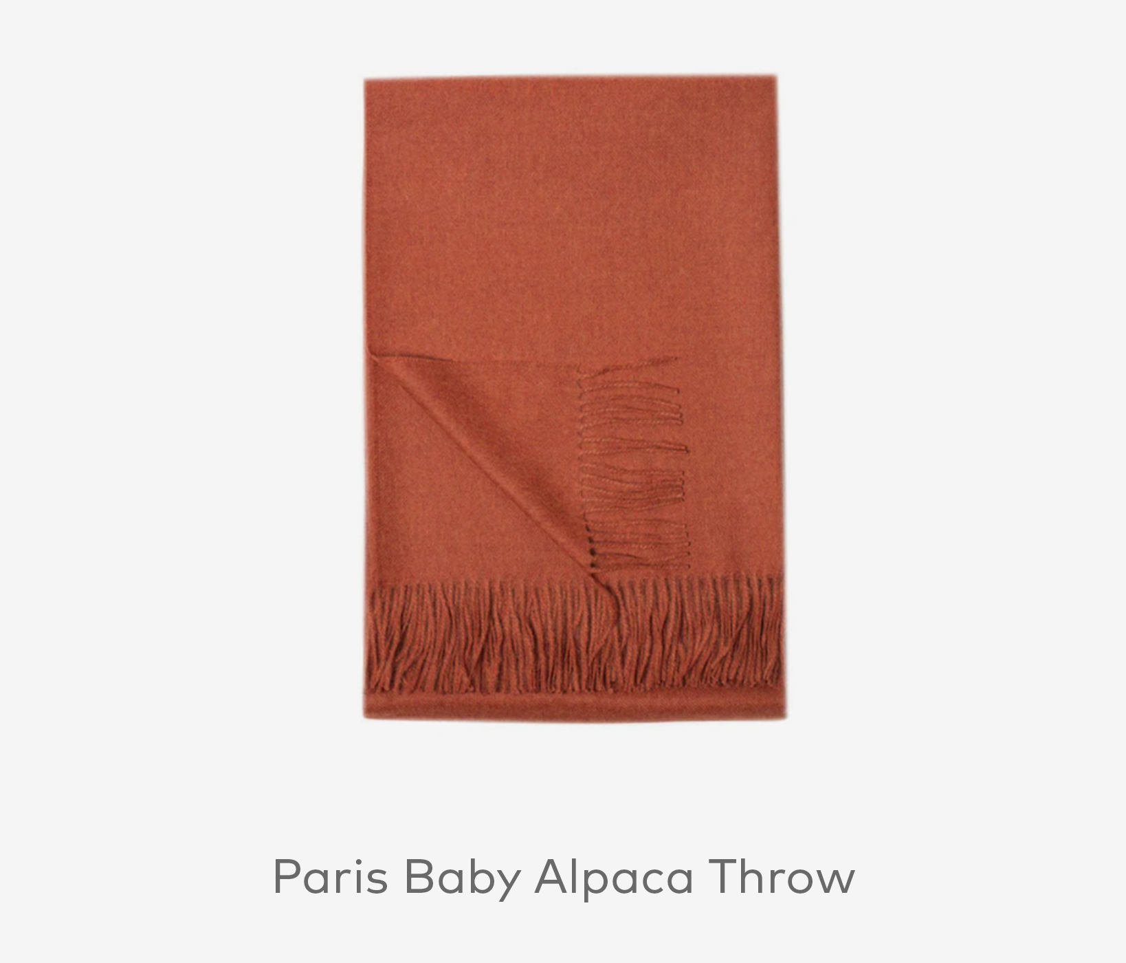 Paris Baby Alpaca Throw