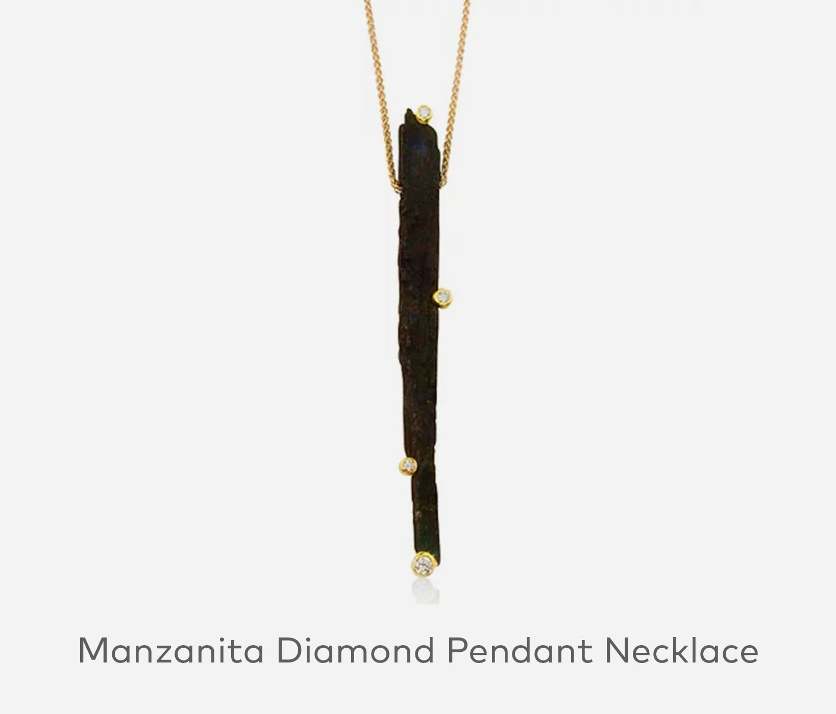 Manzanita Diamond Pendant Necklace