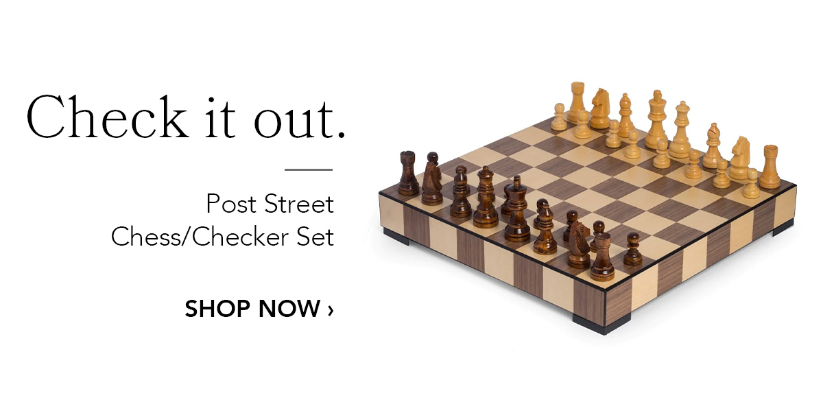 Post Street Chess/Checker Set