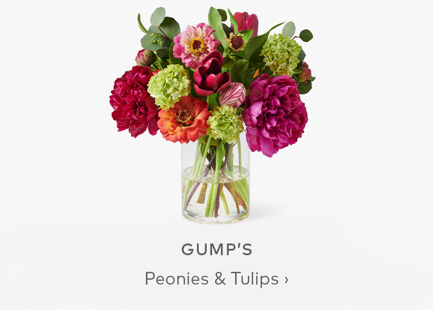 GUMP'S Peonies & Tulips