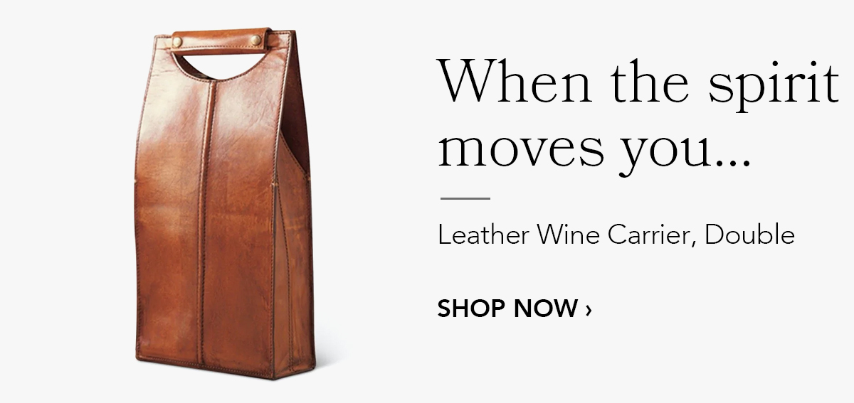 Leather Wine Carrier, Double