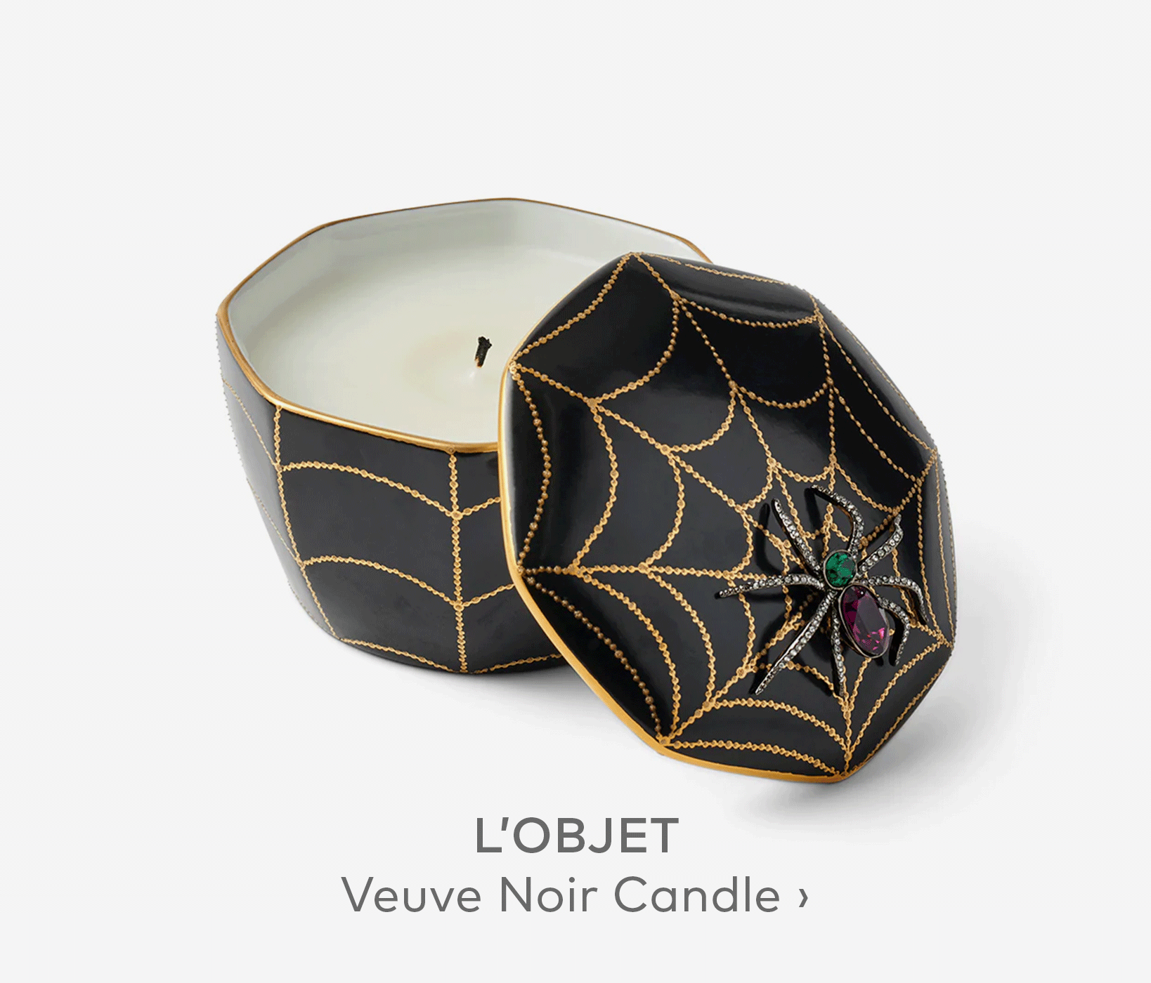 L'OBJET Veuve Noir Candle