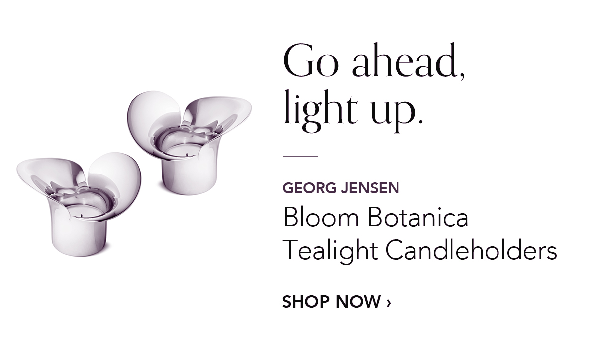 GEORG JENSEN Bloom Botanica Tealight Candleholder