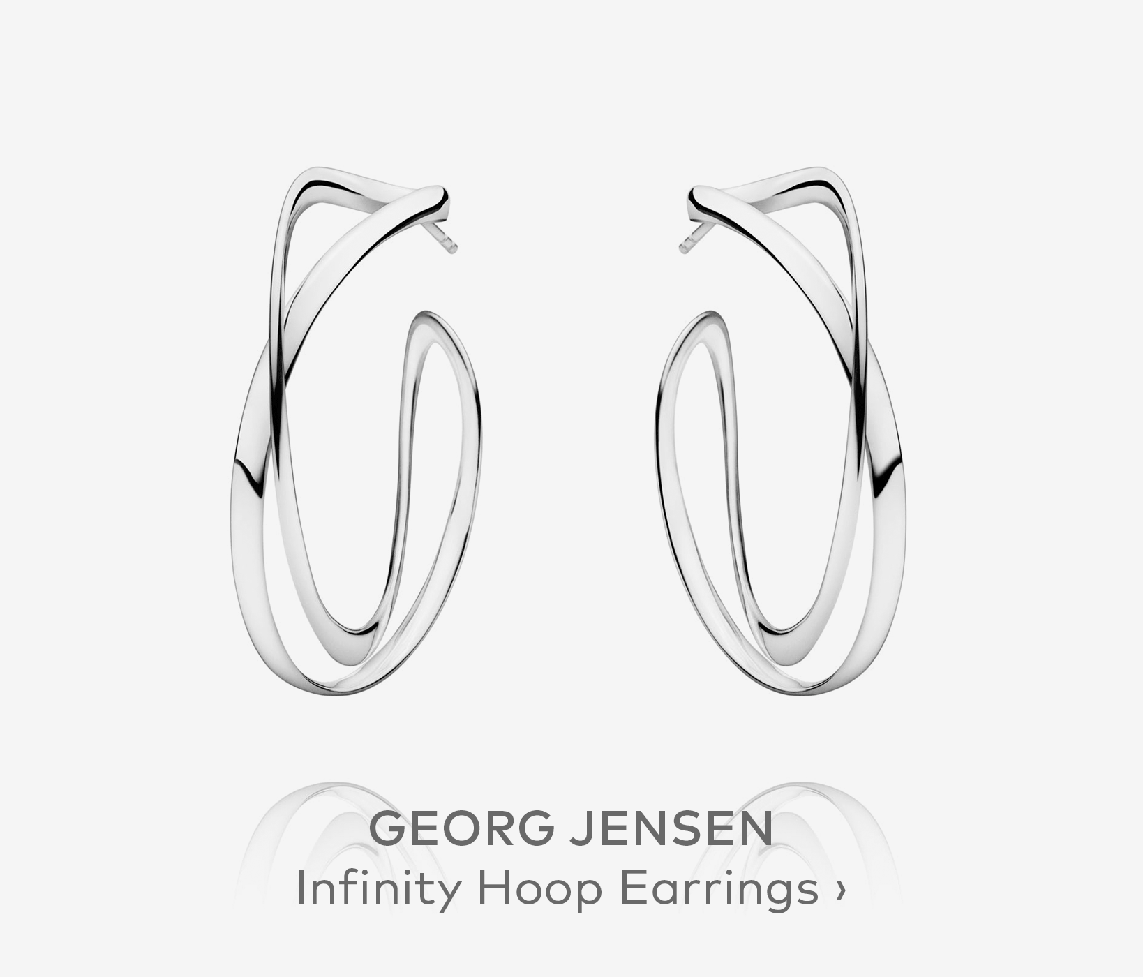 GEORG JENSEN Infinity Hoop Earrings, Large